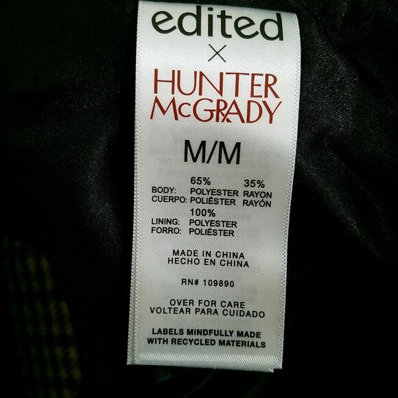 Edited by Hunter McGrady Classic Check Blazer – Medium – NWT - Picture 12 of 15
